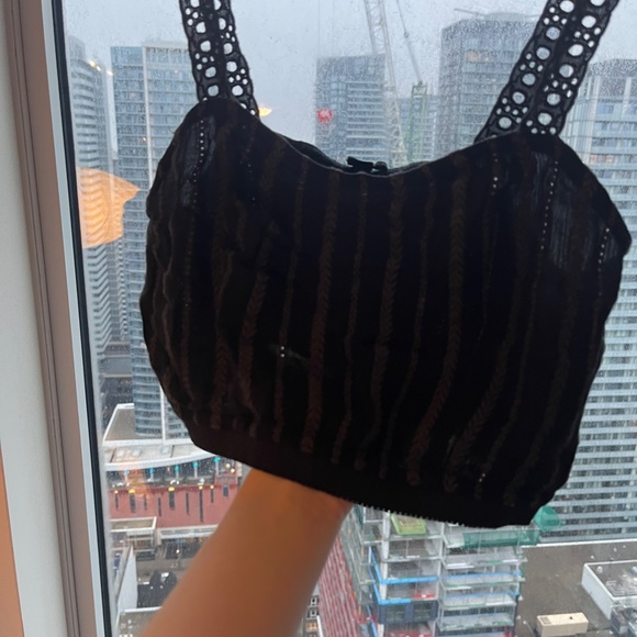 Urban Outfitters Truvy Eyelet Cropped Tank Top - Picture 5 of 6